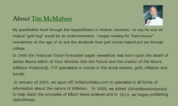 Current Inflation Tim's Bio