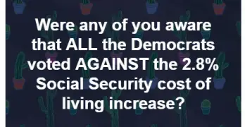 Democrats Vote Social Security